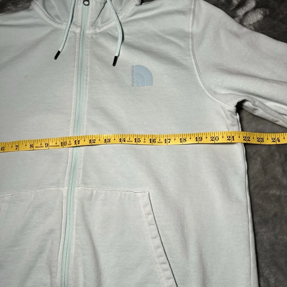 The North Face Hoodie Pullover Sky Blue Drawstring Pockets Regular Fit